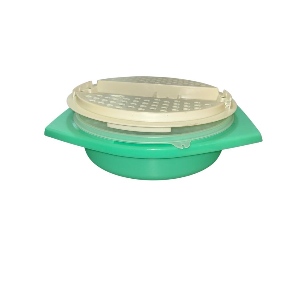 Vintage Tupperware Shred & Crisp, 3 pieces Jadeite Green